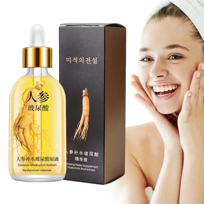 

24k Gold Ginseng Essence Anti Wrinkle Anti Aging Face Serum Hyaluronic Acid Moisturizing Brightening Firming Essence Skin Care