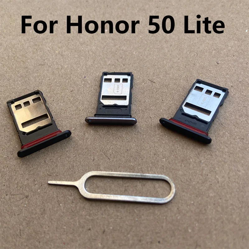 

Оригинальный новый лоток для Sim-карты для Huawei Honor 50 Lite держатель слота разъем адаптера соединитель запасные части замена