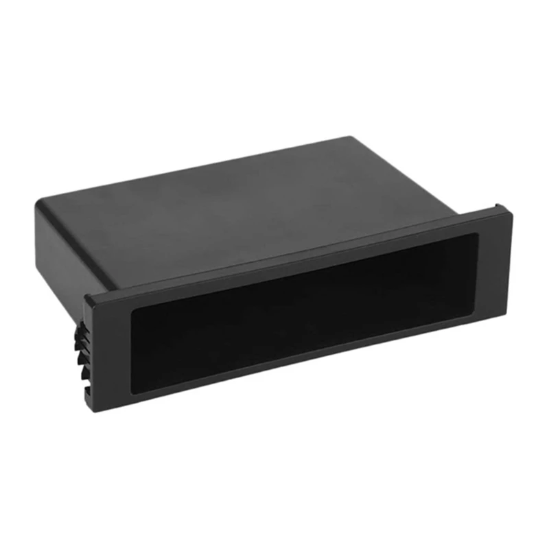 

G99F Universal Car Single Din Dash Cup Holder Storage Box for Stereo- Radio Cup Holder Radio Storage Box Interior Organizer