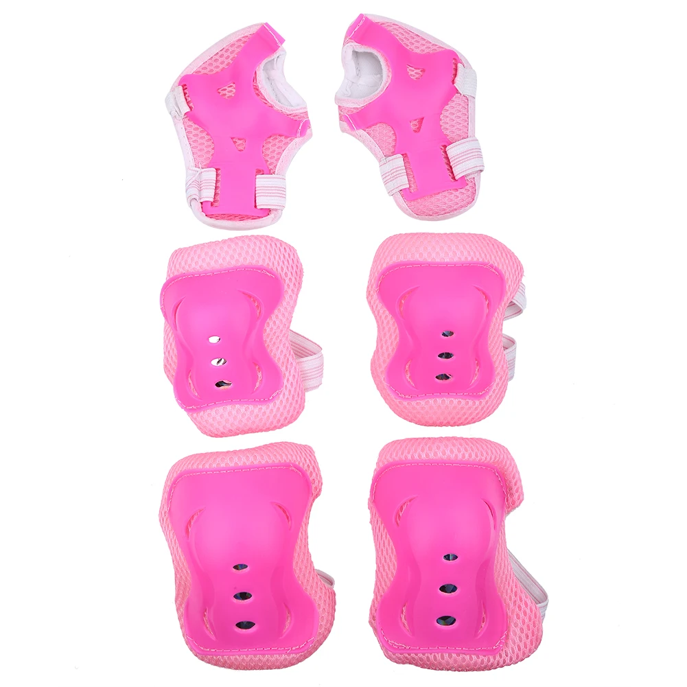 

6pcs/set Knee Support Pads Elbow Protectors Wrist Guards For Children Outdoor Sports
