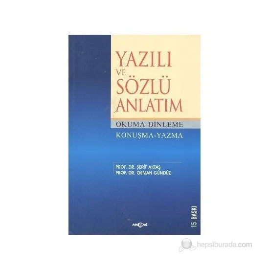 

Written And Oral Expression Sheriff Aktas Turkish books Turkish literature anatolian literary republic literature