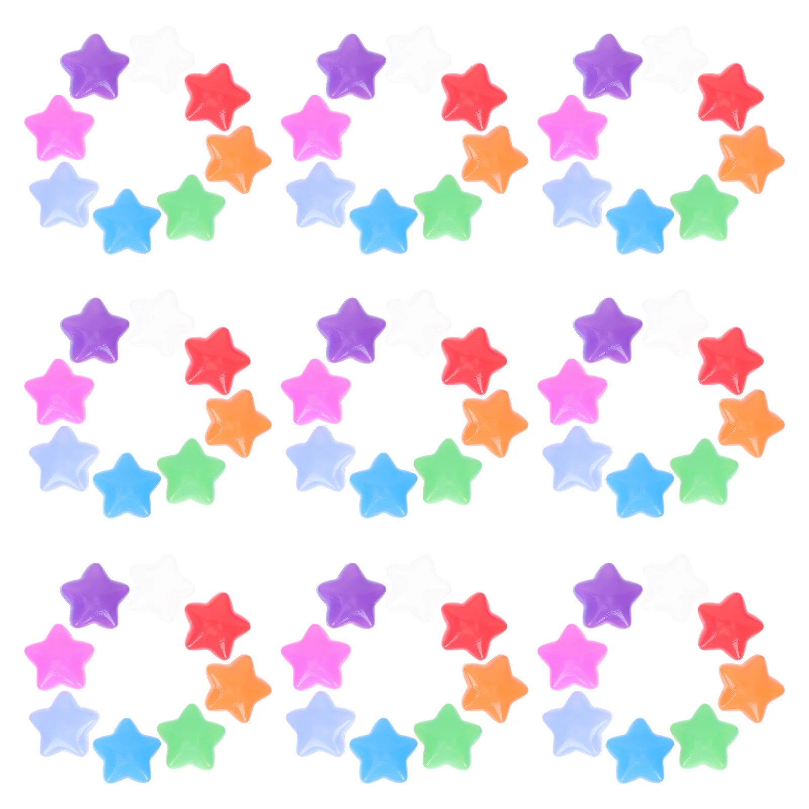 

100 Pcs Plastic Refill Balls Playpen Puppies Birthday Pit Indoor Toys Swimming Pool Ocean Ball Pentagram Macaron Ocean Balls