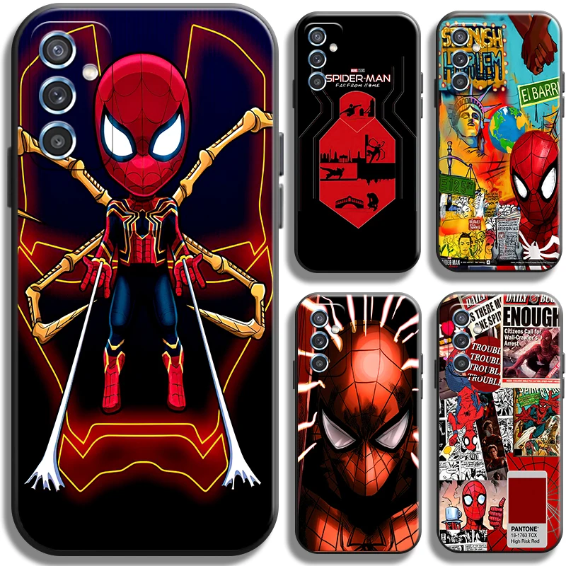 

New Avengers Spiderman Phone Case For Samsung Galaxy M10 M11 M12 M20 M22 M30 M30S M31 M31S M32 M51 M52 5G Soft Shell Coque