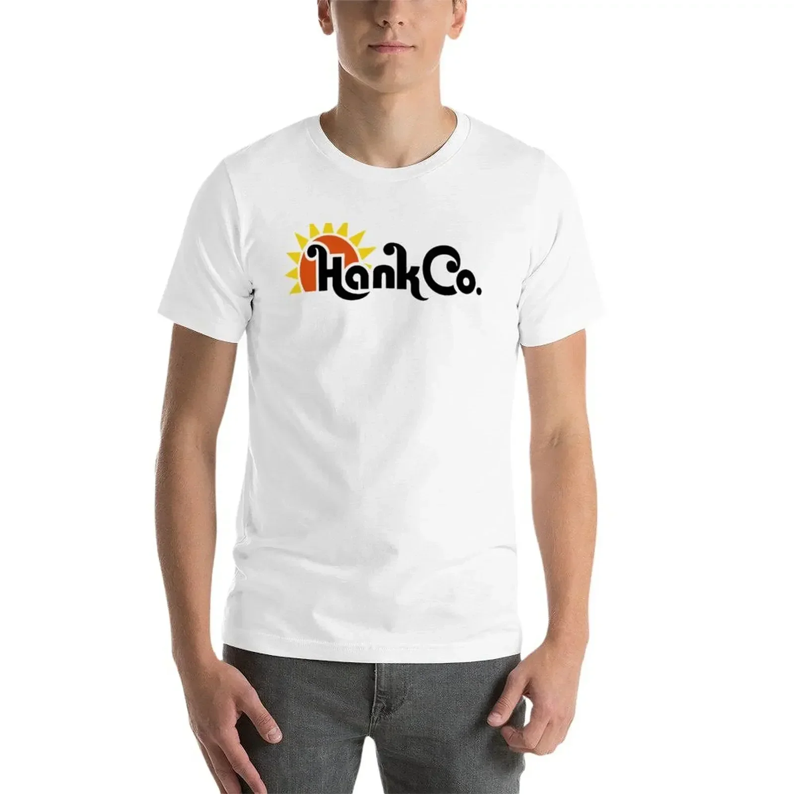 Фото Футболка Hank Co., милые топы, забавные мужские белые футболки №3