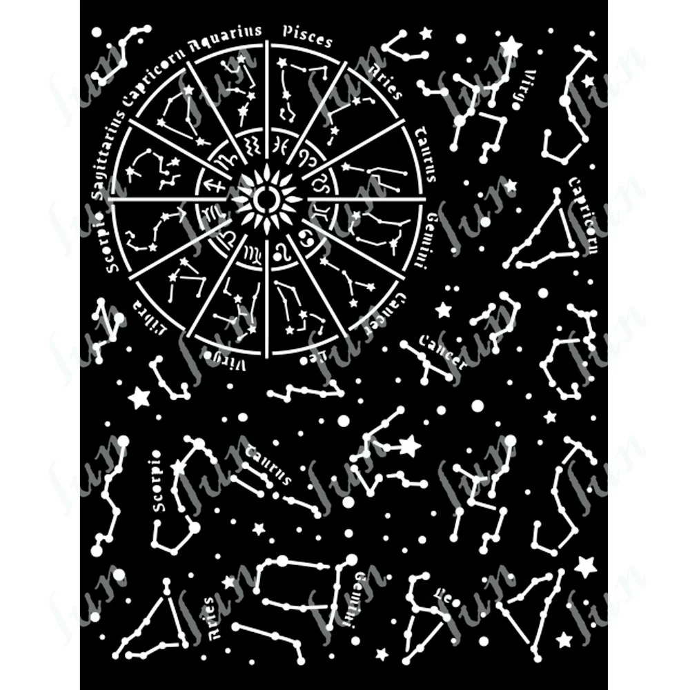 

2022 New Drawing Layered Stencils for Diy Scrapbooking Album Make Paper Card Cosmos Infinity Constellation Embossing Template