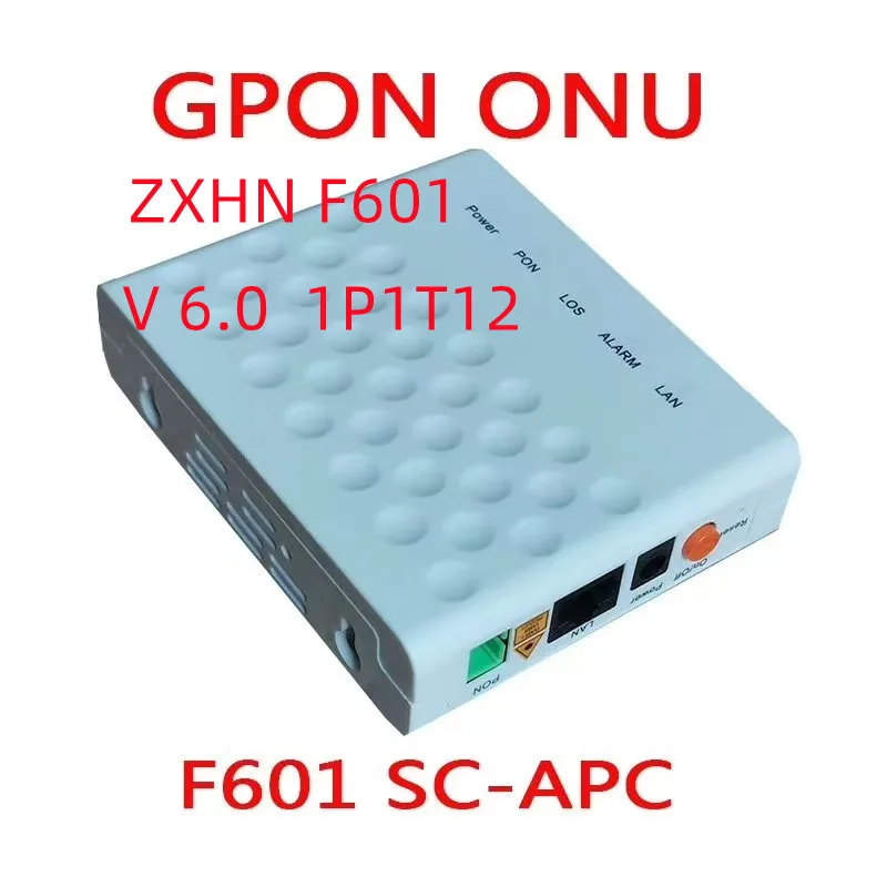 

Новый zte ZXHN F601 1GE UPC APC port Version 6,0 GPON терминал ONT Оптический Терминал 1GE порт