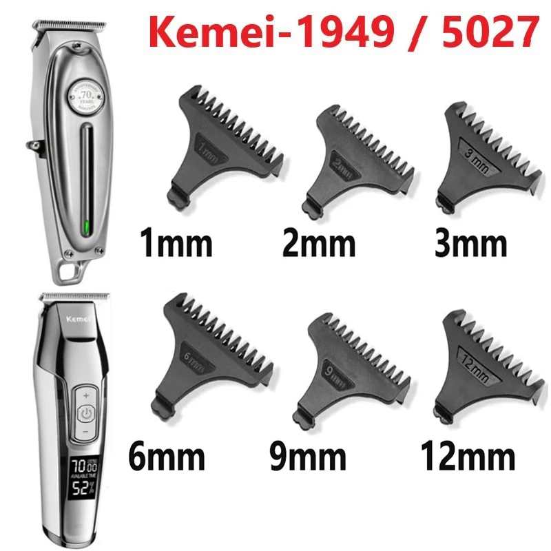 0mm Hair Trimmer Limit Comb Universal Black Guards Hairdresser Hair Cutting Guide for Kemei  KM-5027 KM-1949 1 2 3 6 9 12mm