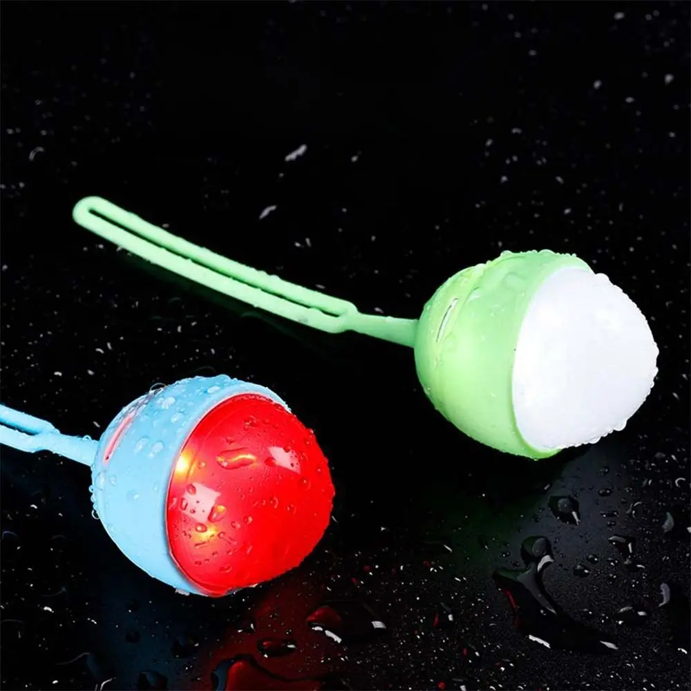 Разноцветный велосипедный задний фонарь в форме яйца красное/белое освещение с