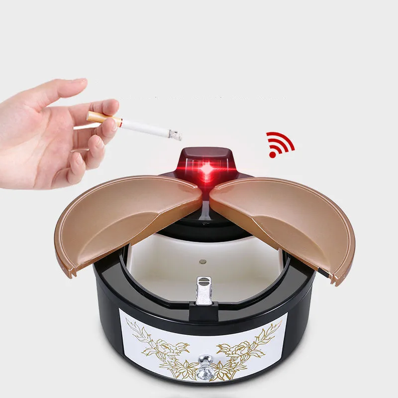 

Умная пепельница с инфракрасным датчиком, автоматическое открытие и закрытие автомобильного коллектора соли, пепельница из АБС-пластика, с...