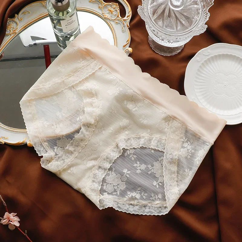 

Sexy Lace Mesh Comfortable Breathable Traceless Classic Panties Ladies