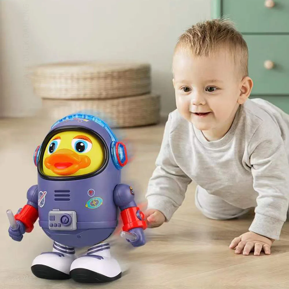 

Children's Space Duck Dancing Robot Toy Musical Duck Toys Children Playing Learning Educational Smart Duck Plaything Toy Gift
