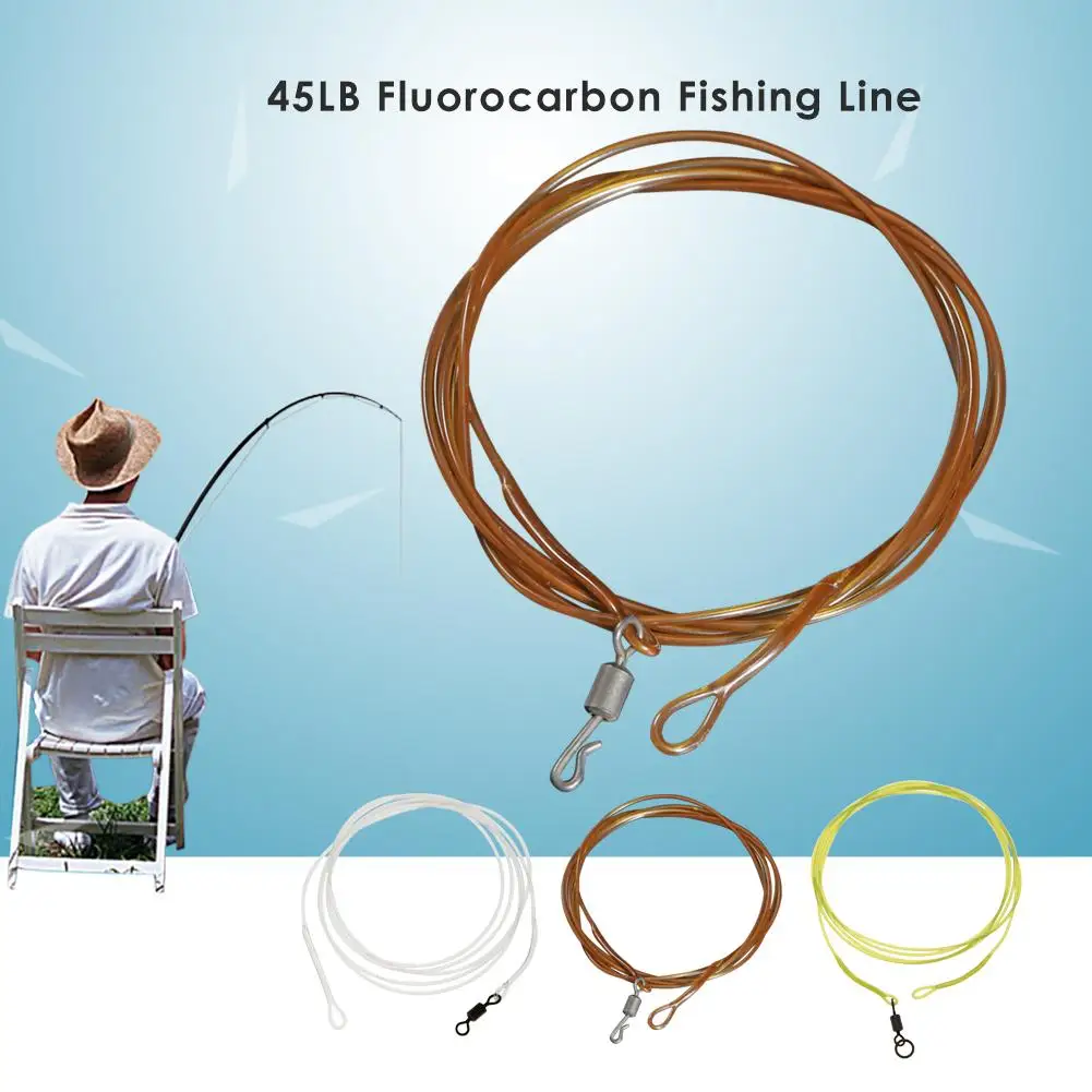 

Outdoor 1m Carp Fishing 45LB Fluorocarbon Fishing Line Multifilament Fishing Line Smooth Hair Rig Core Tackle Accessories