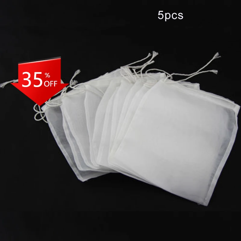 

5 шт., 100/200 нейлоновый мешок для дождя, 15 х20 см