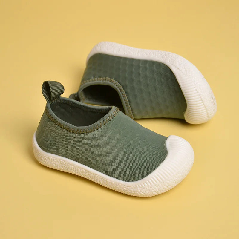 

Кроссовки Детские сетчатые без шнуровки, повседневная обувь на плоской мягкой подошве, Симпатичные парусиновые, для мальчиков и девочек, весна 2022