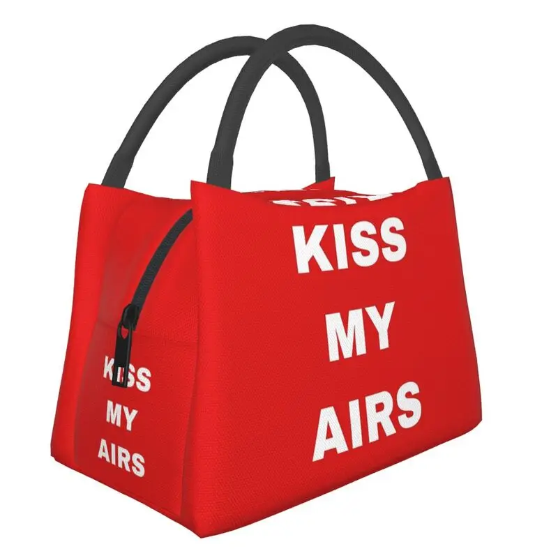 

Kiss My Airs Resuable Lunch Box Women Waterproof Thermal Cooler Food Insulated Lunch Bag Hospital Office Pinic Container