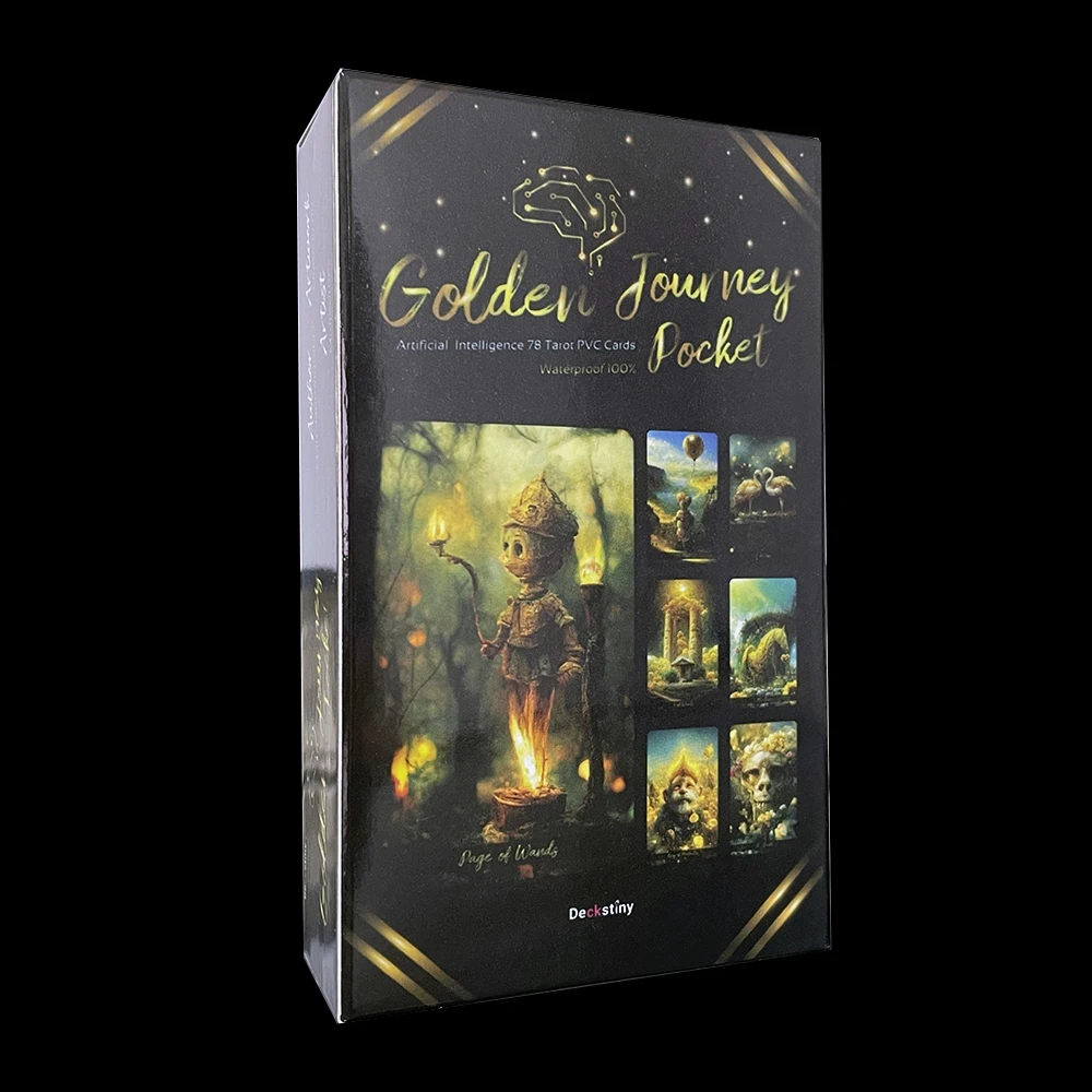 12x7 см террас Таро Golden Journey ever come Each card-это красочное произведение искусства с