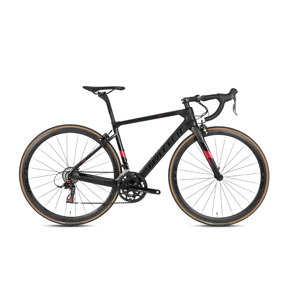 Twitter 2023 R7000-22S carbon fiber road bicycle front and r