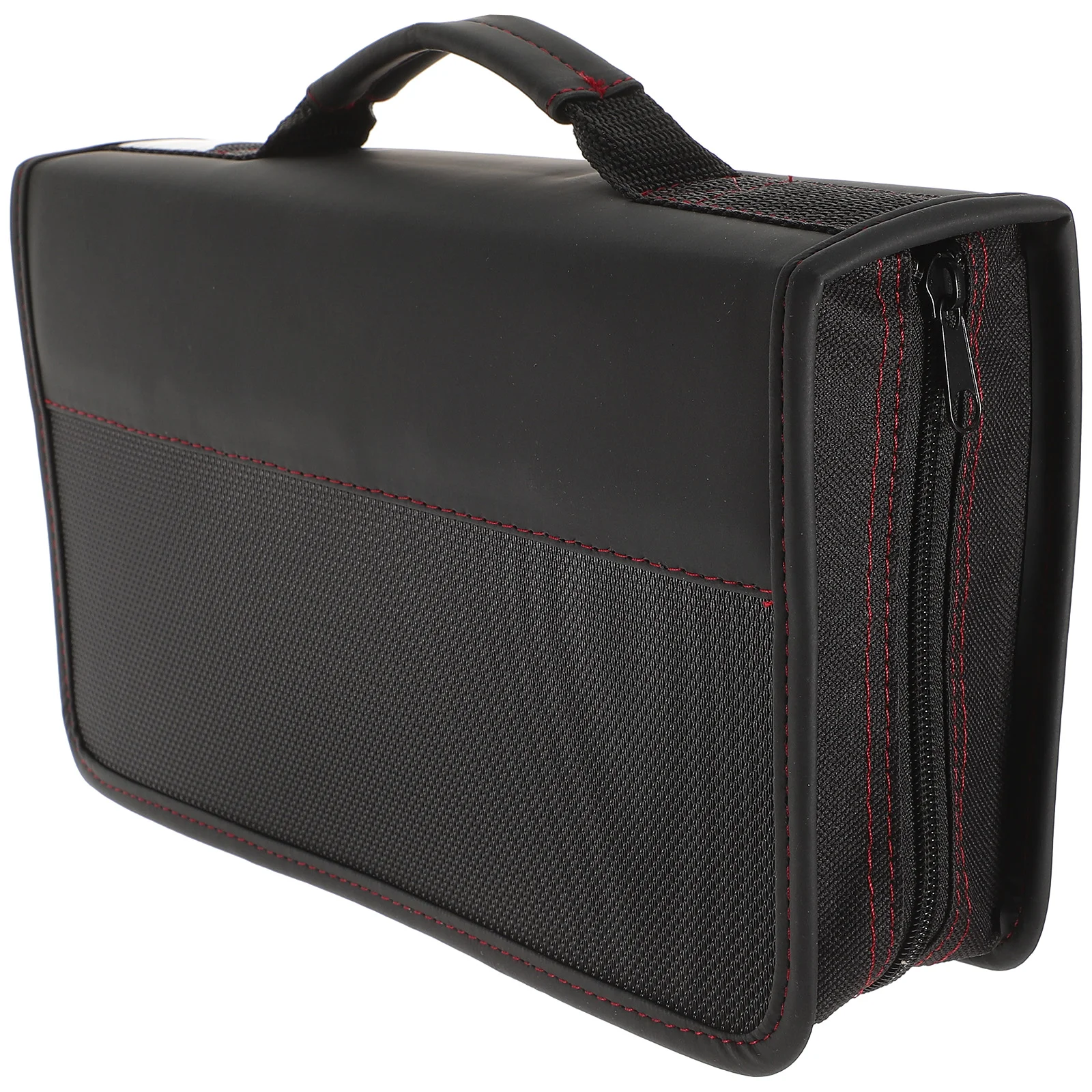 

Storage Case Holder Tape Cassette Disc Game Discs Zipper Media Box Car Organizer