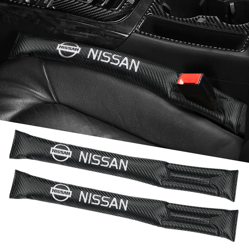 

1/2PCS Car Seat Gap Plug Leakproof Strip Gap Filler Pad For Nissan Nismo X-trail t32 Almera Qashqai J11 Tiida Teana Ju Patrol