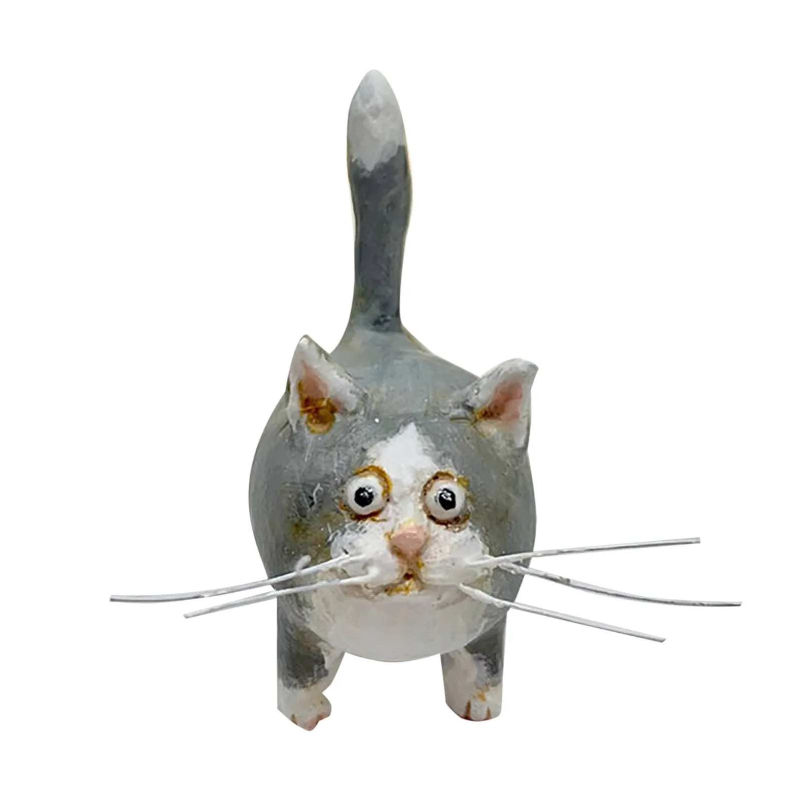 Миниатюрная скульптура котенка фигурки кошек домашний декор украшение