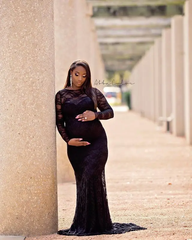 Сексуальные летние длинные тюлевые платья для беременных кружевное платье со