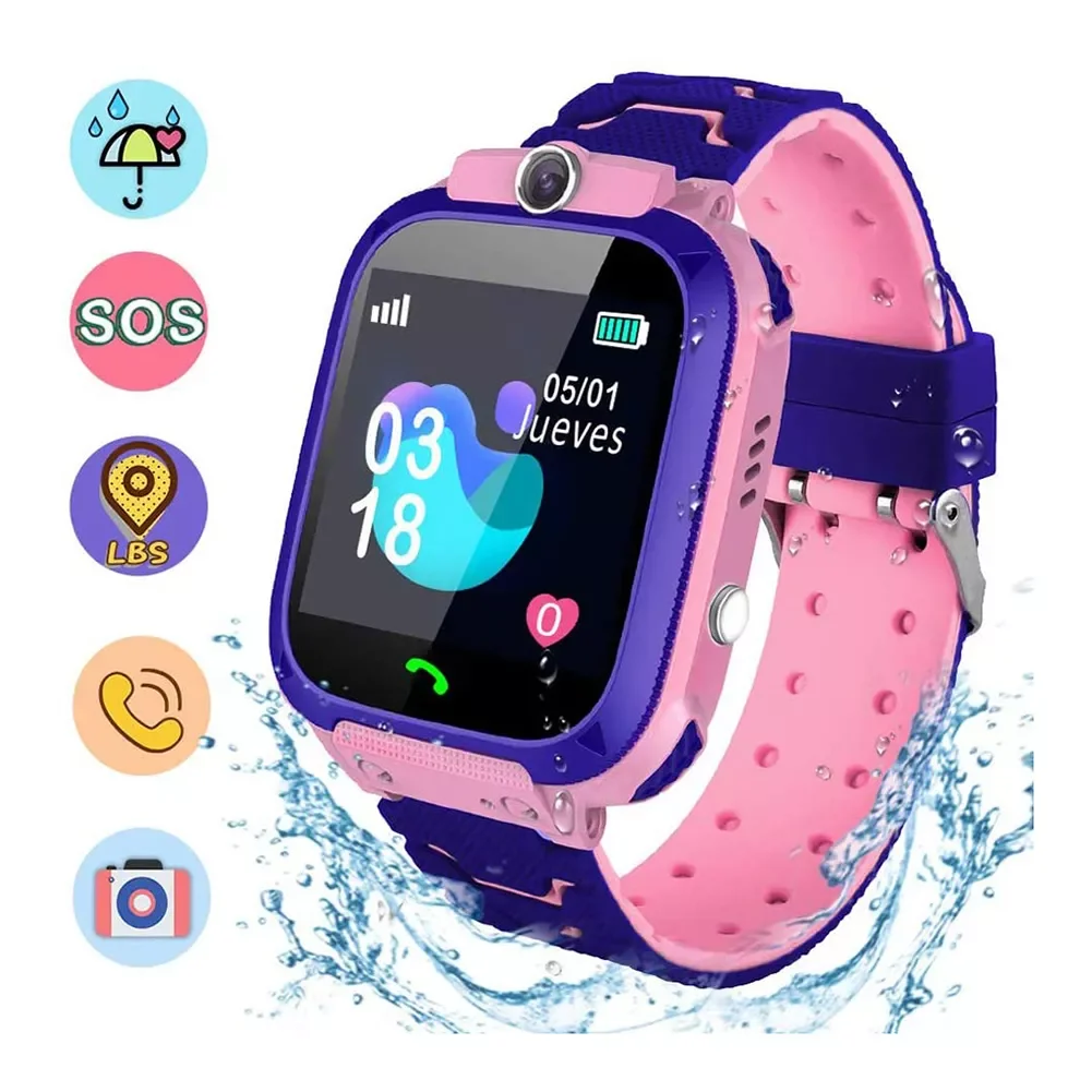 

A28 Children Smart Watch Phone Waterproof LBS Smartwatch Kids SOS Anti-lost Positioning Call SIM Card Remote Locator Kids Watch