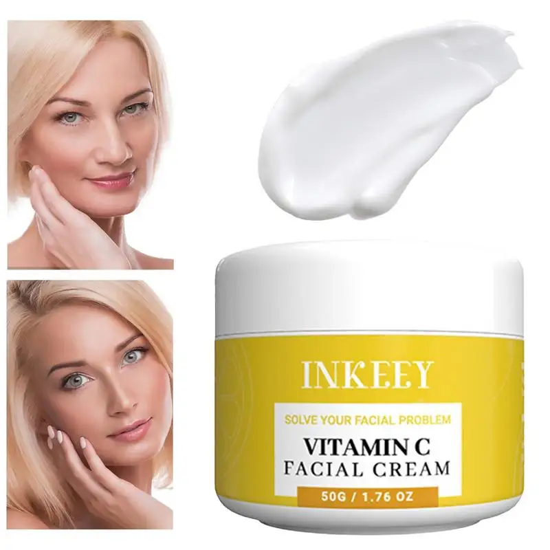 

Facial Vitamin C Cream 50g Brightening Facial Cream Moisturizing Skincare Moisturizer Face Repairing Firming Wrinkles Remover