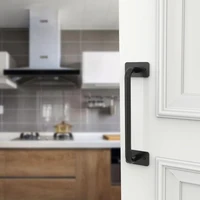 2236037mm black carbon steel barn door pull handle for sheds sliding doors garages furniture hardware supplies door handles