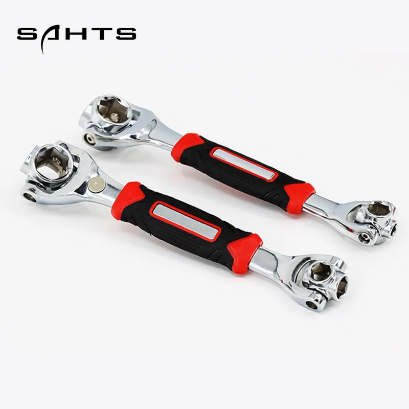SAHTS German-style multi-purpose wrench 52-in-1 multi-function socket wrench set 8 eight-in-one universal rotating multi-head