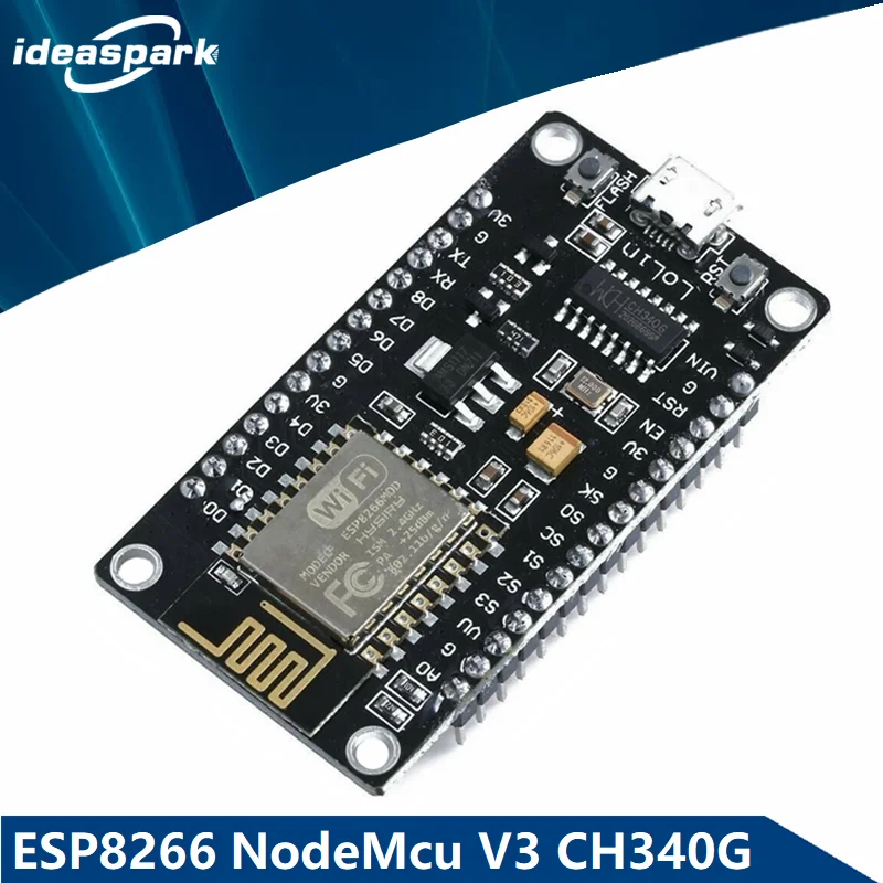Беспроводной модуль NodeMCU V3 CH340 Lua WIFI IOT Интернет вещей плата для разработки ESP-12F/D1