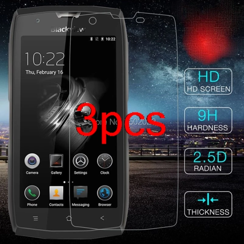 3 шт. прозрачное закаленное стекло HD 2.5d для защиты экрана blackview bv7000 pro на bv 7000 bv7000pro