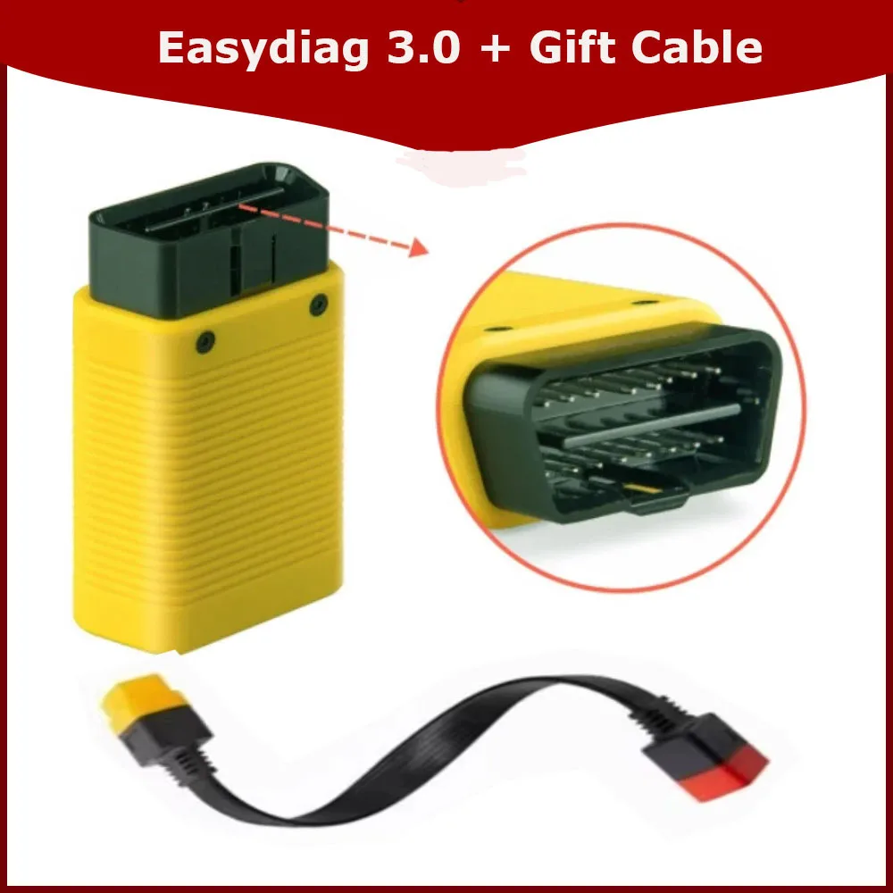 Фото Адаптер Launch X431 Easydiag 3.0 для Android, диагностика автомобилей через OBD, поддержка программного обеспечения Xdiag, аналог Golo DBScar, сканер OBD2 №1