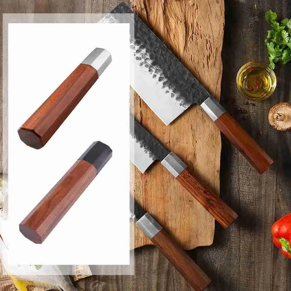 

Японский шеф-нож ручка кухонные ножи своими руками экологически чистые деревянные детали изготовление Восьмиугольные аксессуары нож Афри...