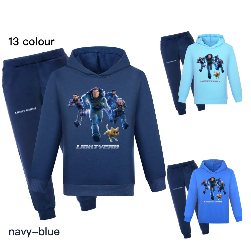 

Boys Girls Spring Autumn Disney Toy Story 4 Buzz Lightyear Clothes Kids Casual Cotton Long Sleeve Hoodie + Pants Set