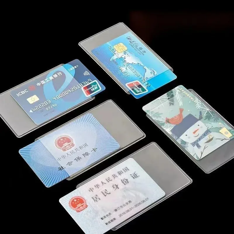 1/20 шт. прозрачные водонепроницаемые чехлы для кредитных карт