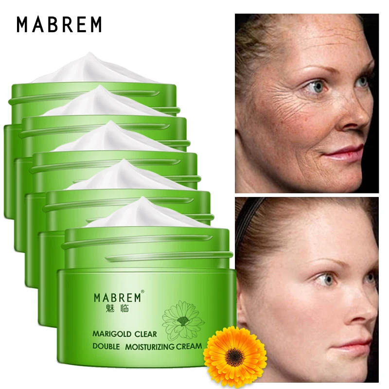 

5PCS MABREM Whitening Moisturizing Wrinkle Cream Removal Repair Anti-Aging Relieves Pores Rough And dry Calendula Firming Care