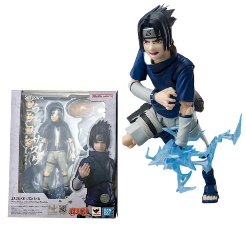 

Оригинальные фигурки Bandai Uchiha Sasuke-Genius Naruto Anime S.H. Фигуртс ниндзя с фигуркой крови Uchiha, игрушки, фигурки героев