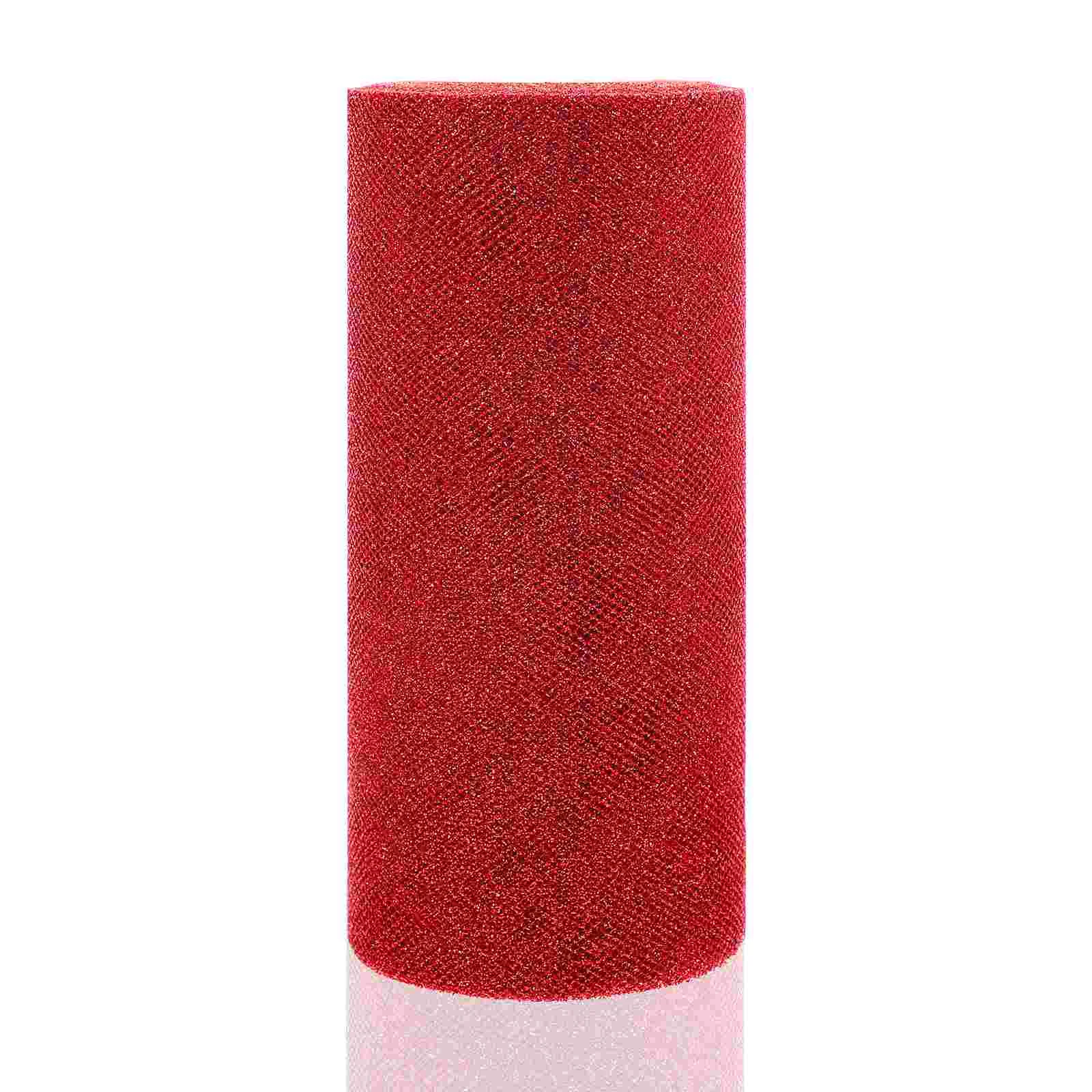 

Tulle Fabric Ribbonmesh Tutu Wedding Gift Spool Wrapping Roll Rolls Glitter Sewing Ribbons Fabrics Gauze Decoration Netting Bolt