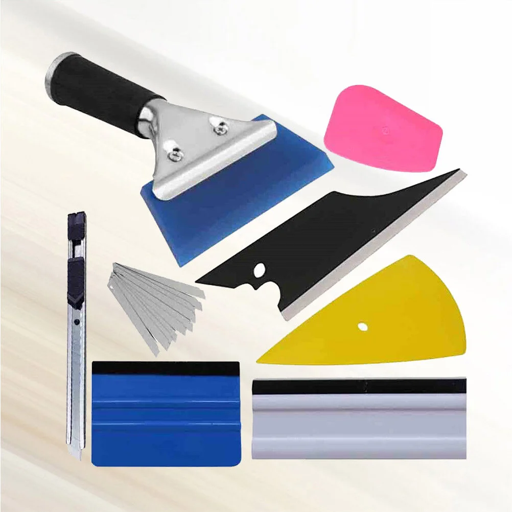 

8 Car Wrap Vinyl Film Tool Automotive Tools Invisible Window Tint Wrapping Scraper Squeegee