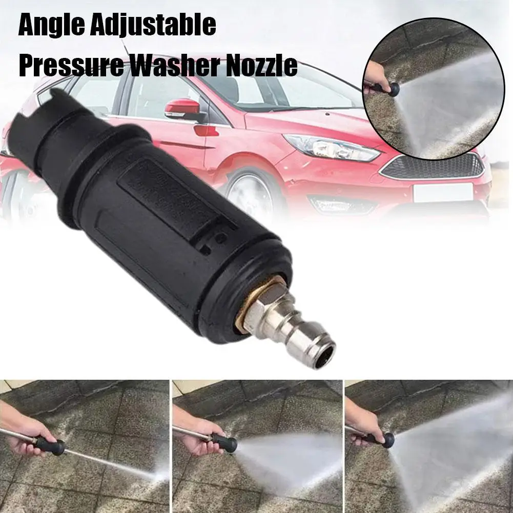 

Angle Adjustable High Pressure Washer Nozzle Sprayer With 1/4" Quick Plug Connect 3000 PSI