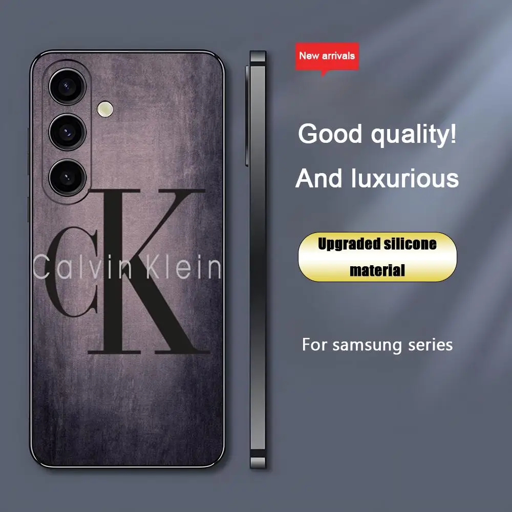Фото Модный чехол для телефона C-Calvins для Samsung Galaxy S26 S25 S24 S23 S22 S21 Plus Ultra Fold A K-KleinEs-S, мягкий, черный №3