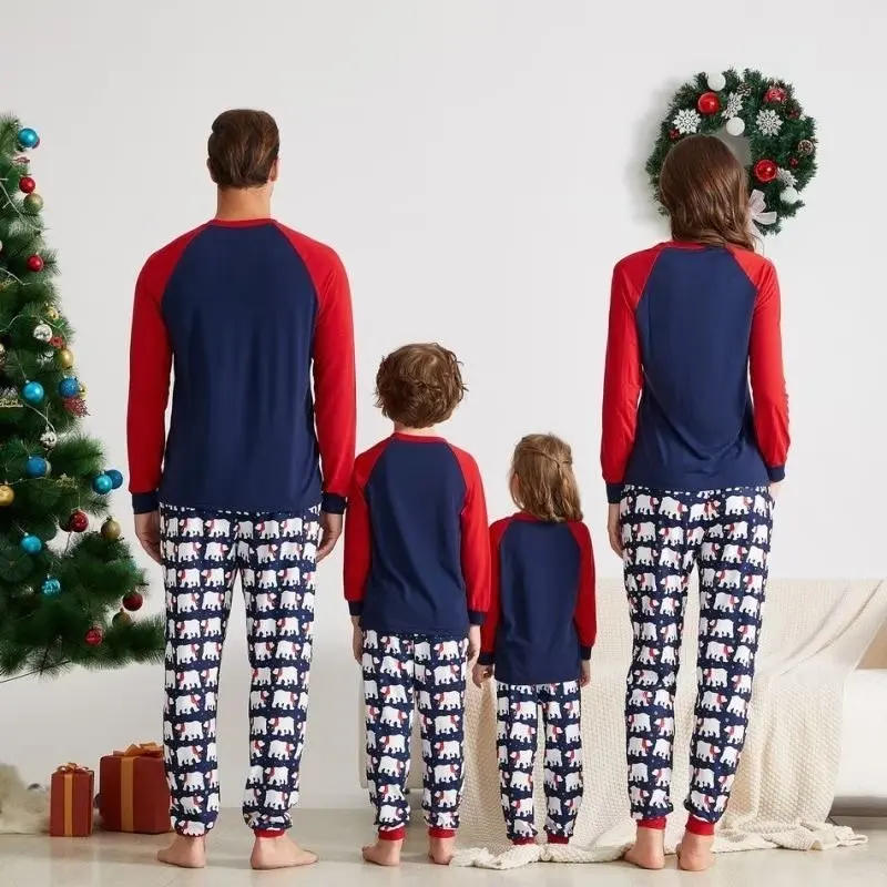 

Christmas Parent-child Clothing Children Mother Kids Christmas Pajamas Family Matching Outfits2023 New Year Kids Clothes Girls
