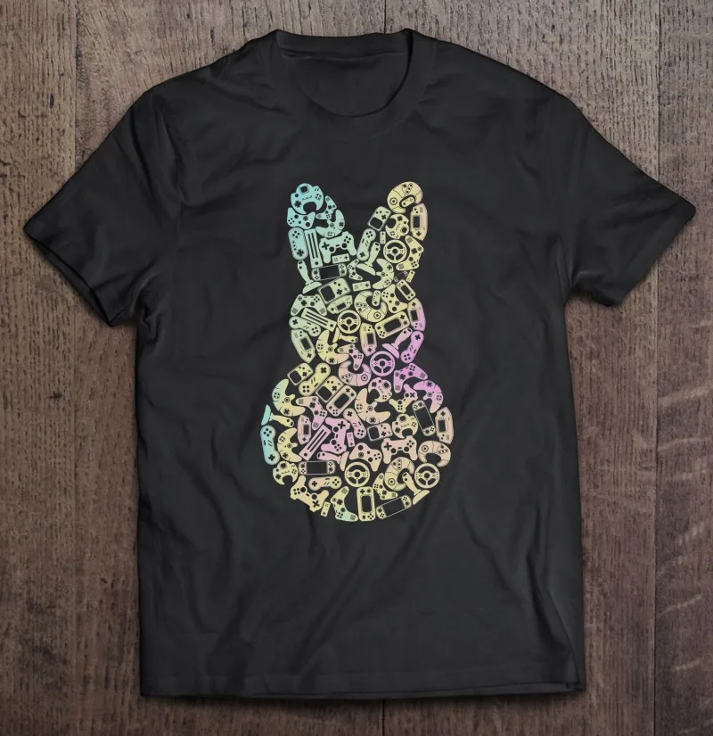 

Футболка мужская хлопковая оверсайз с принтом «Пасхальный кролик»