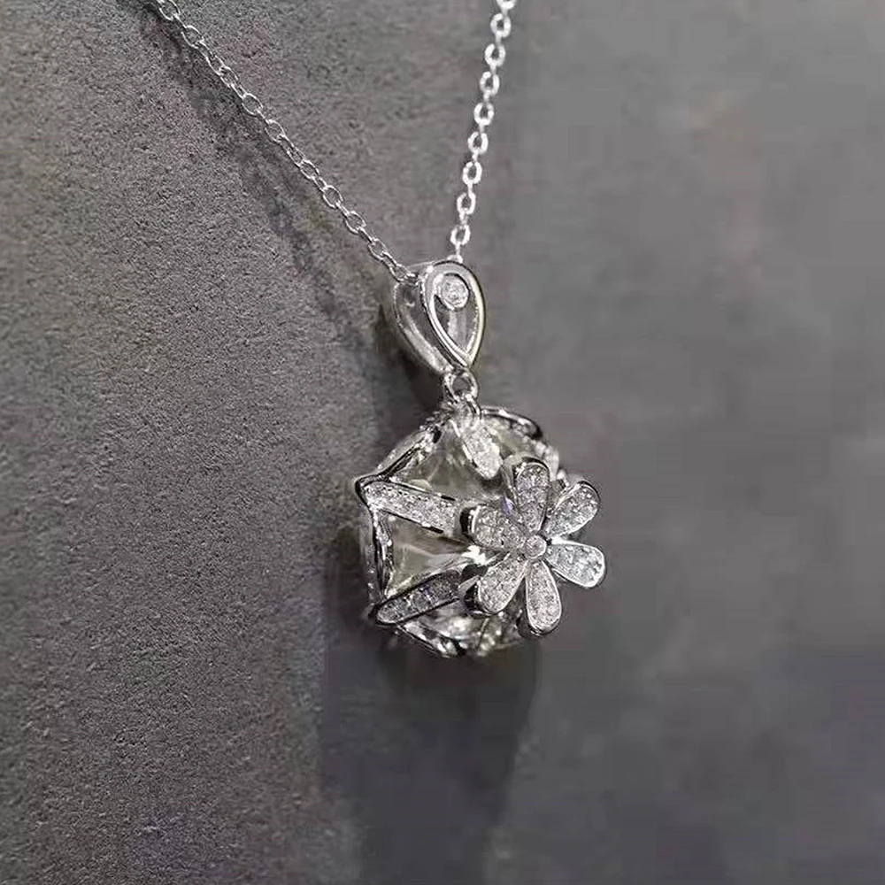 

Модное зеленое/белое ожерелье Huitan с кулоном из фианита для женщин, необычный Подарок на годовщину для влюбленных 2022, новый дизайн, ювелирные...