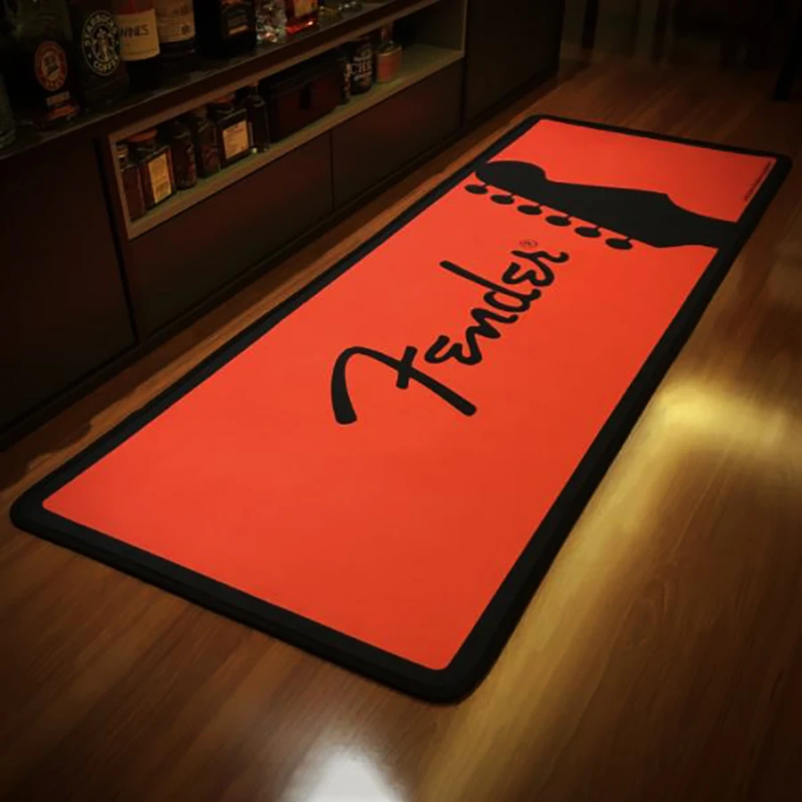 

Fender Guitar Printed Music Area Rug Printed Room Bathroom Mat Floor Carpet for Living Room Bedroom Home Decoration Bath Mat