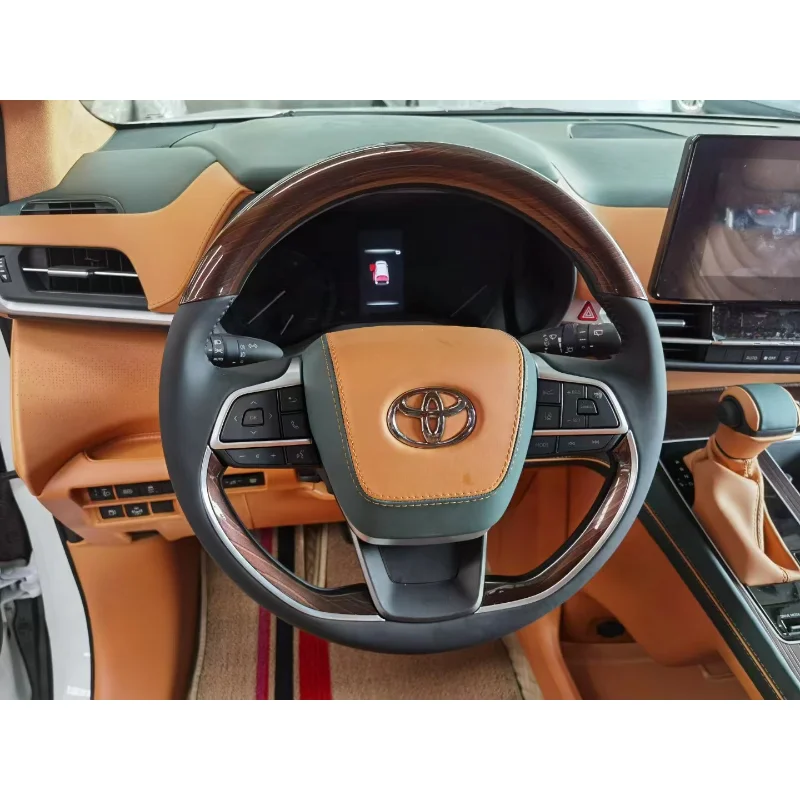 

Suitable for T o y o t a Peach Wood Steering Wheel Highlander Grevia Sienna Upgrade and Modification