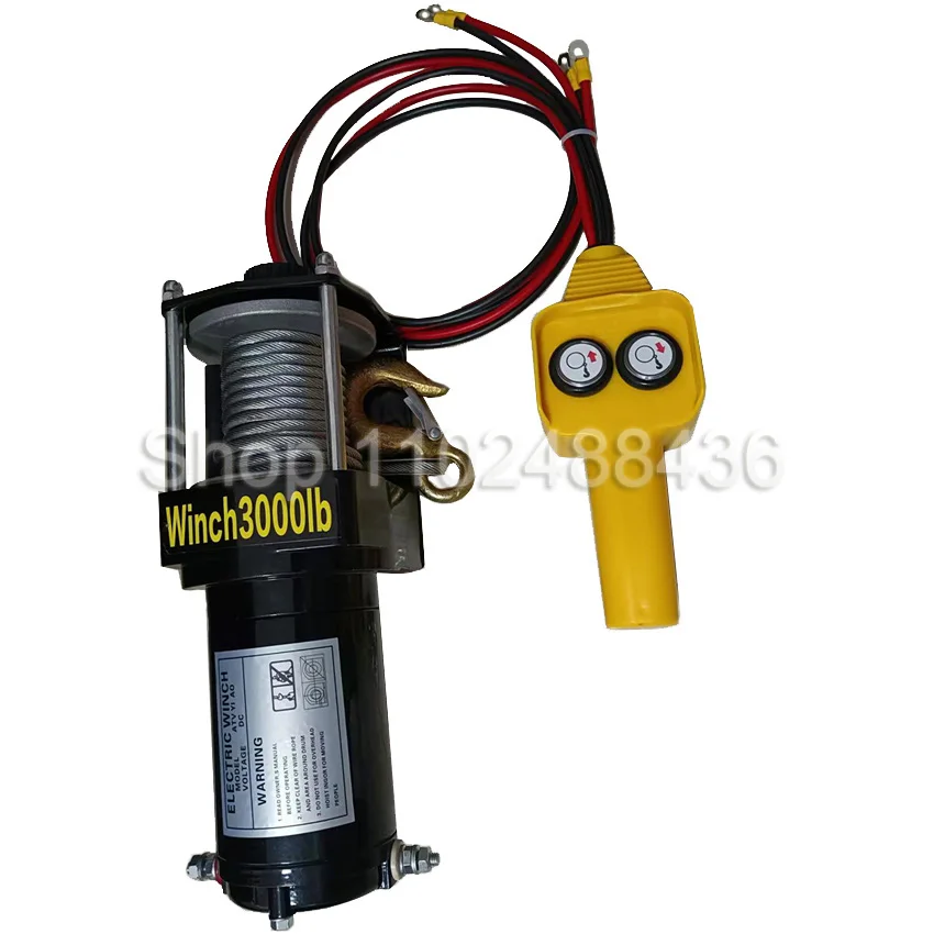 Автомобильная самоспасательная внедорожная лебедка 3000 фунтов 12 В 24