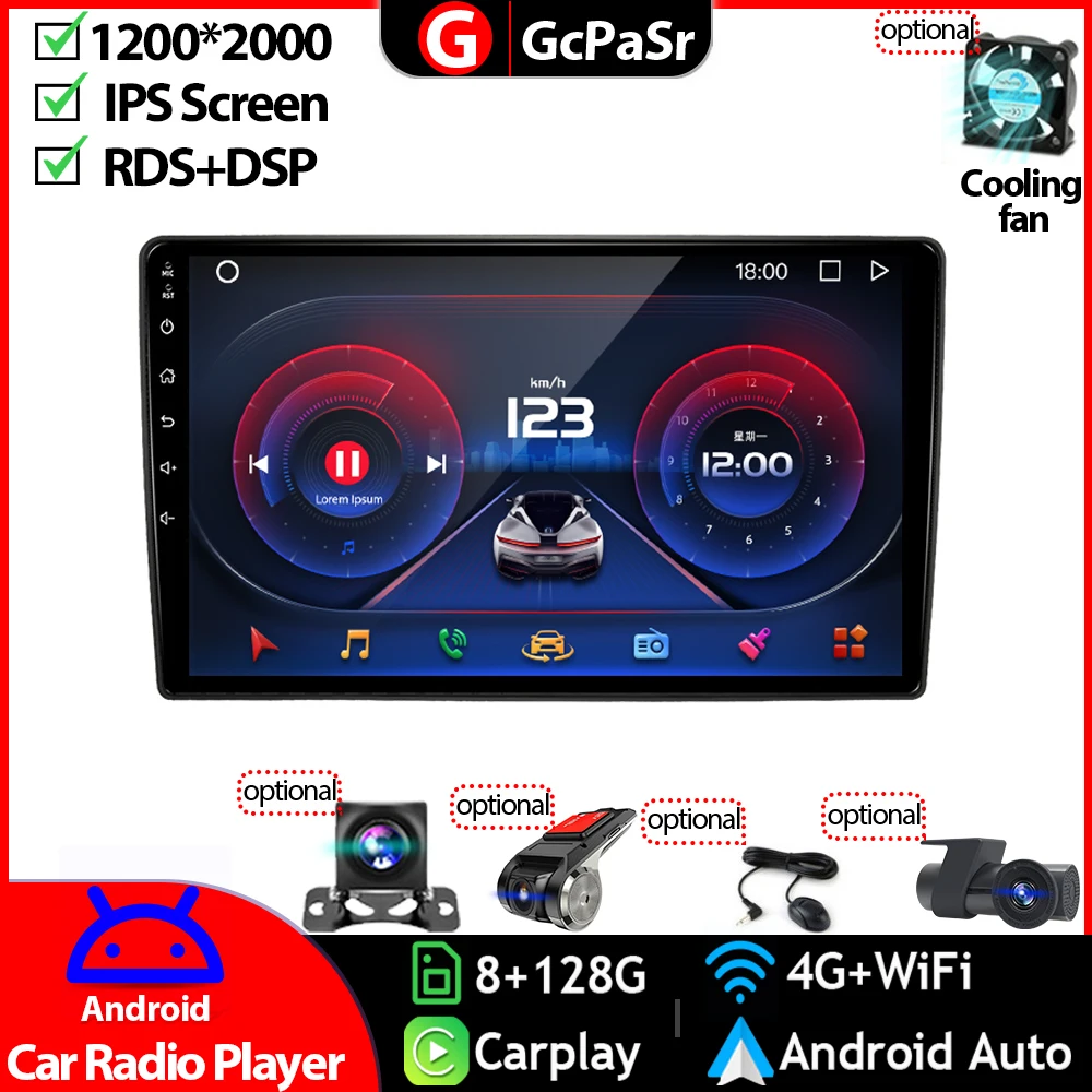 Reproductor Multimedia de vídeo y Radio para coche, Monitor estéreo para Citroen C3 XR 2019-2022, Android, navegación automática, unidad principal de pantalla táctil GPS