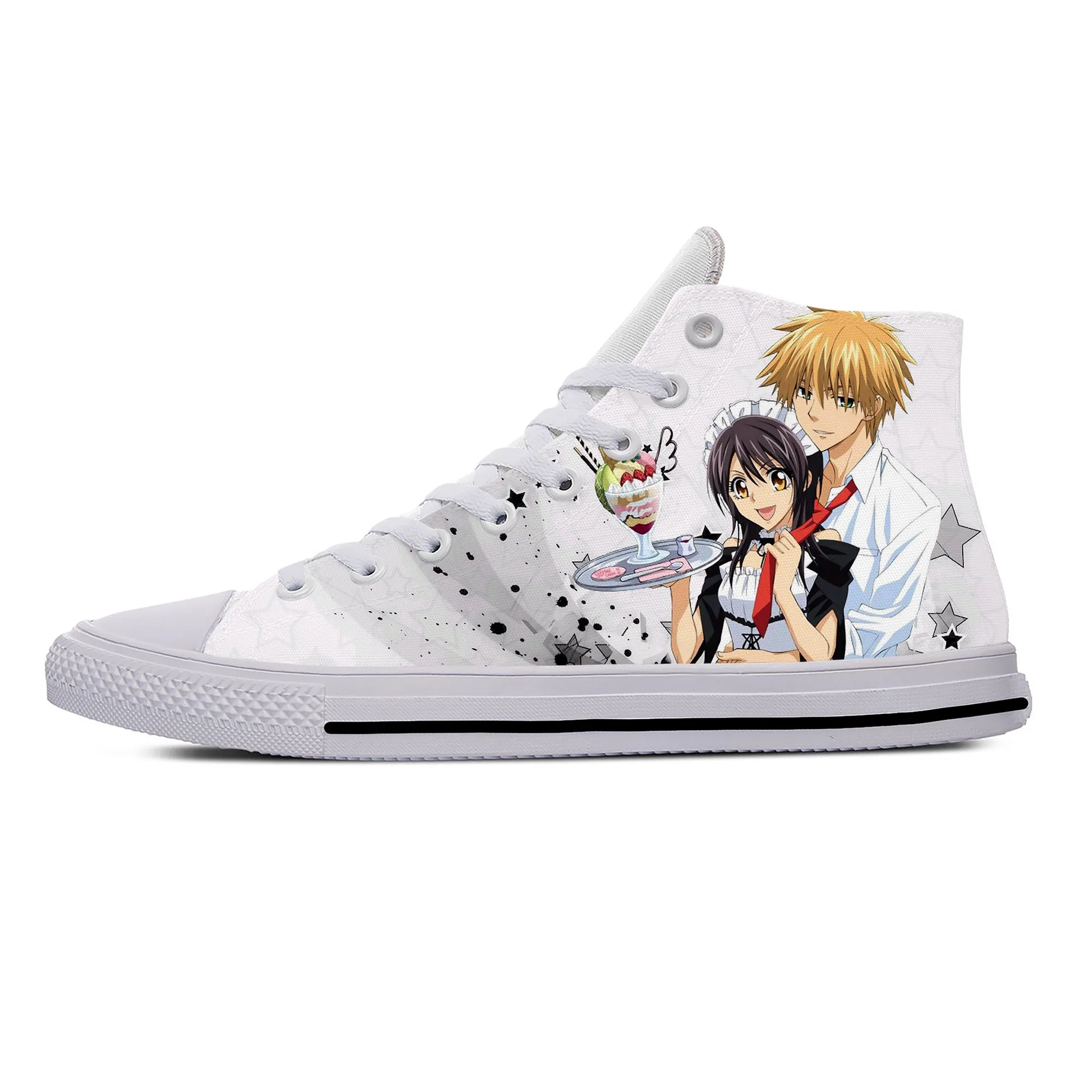 

Japanese Anime Manga Kaichou Wa Maid Sama Fashion Casual Cloth Shoes High Top Lightweight Breathable 3D Print Men Women Sneakers