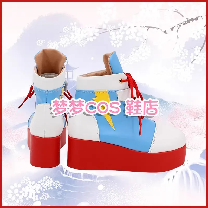 Equestria Girls Rainbow Dash Косплей Костюм Обувь Сапоги из искусственной кожи ручной работы